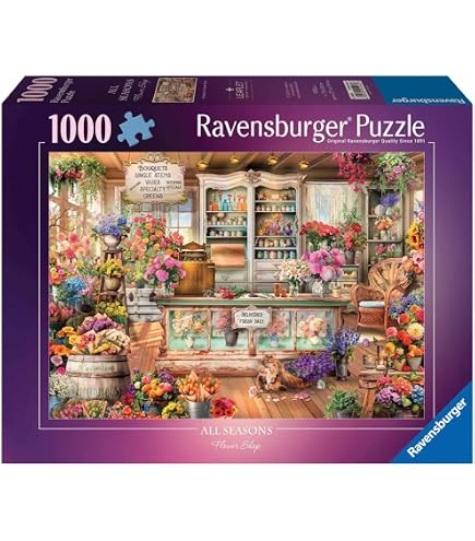 Amazon | Ravensburger Puzzle 2D 1000 elementów: Urocza Kawiarnia
